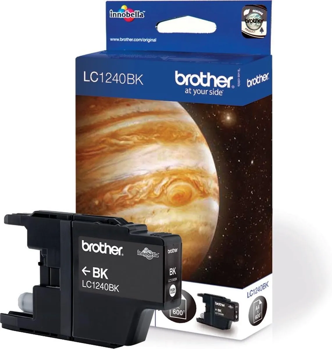 Brother LC-1240BK Inktcartridge - Zwart