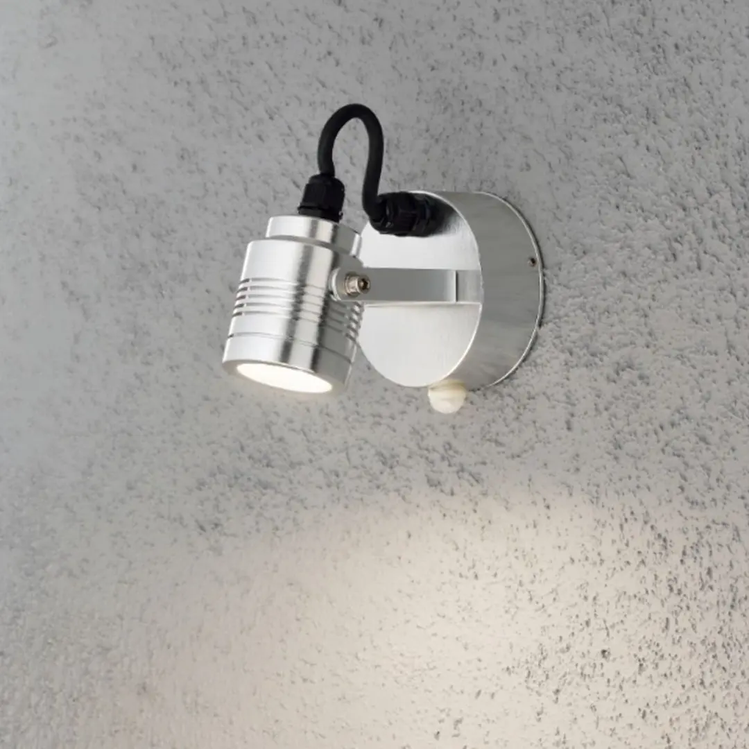 Konstsmide Monza LED Wandspot 3x1W - 3000K - Zilver - afbeelding 5 van 6