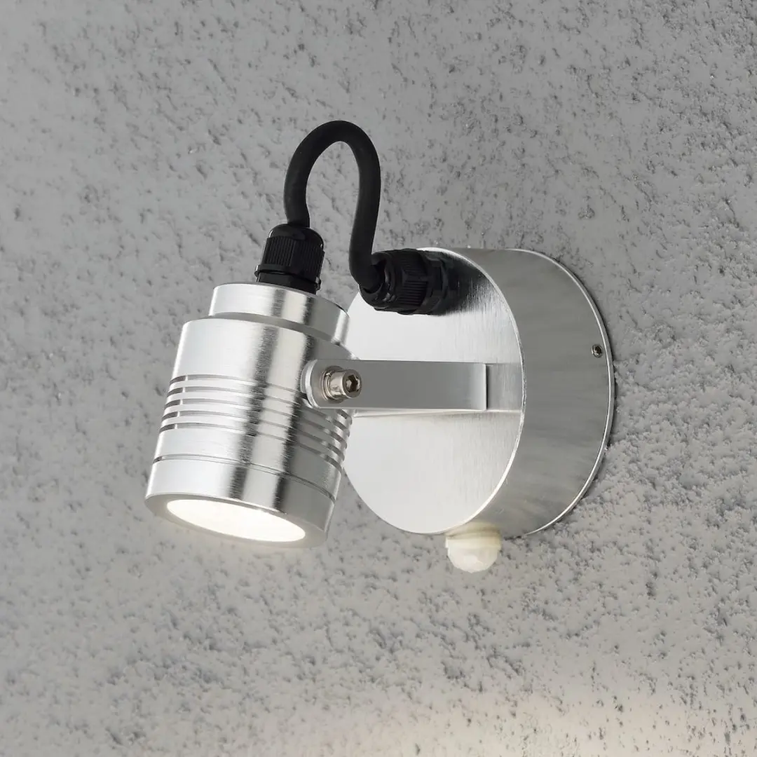 Konstsmide Monza LED Wandspot 3x1W - 3000K - Zilver - afbeelding 2 van 6