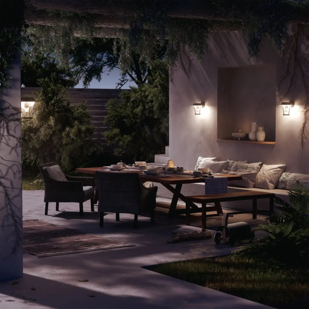 Philips Hue Sunera Wandlamp E27 Warmwit - Zwart