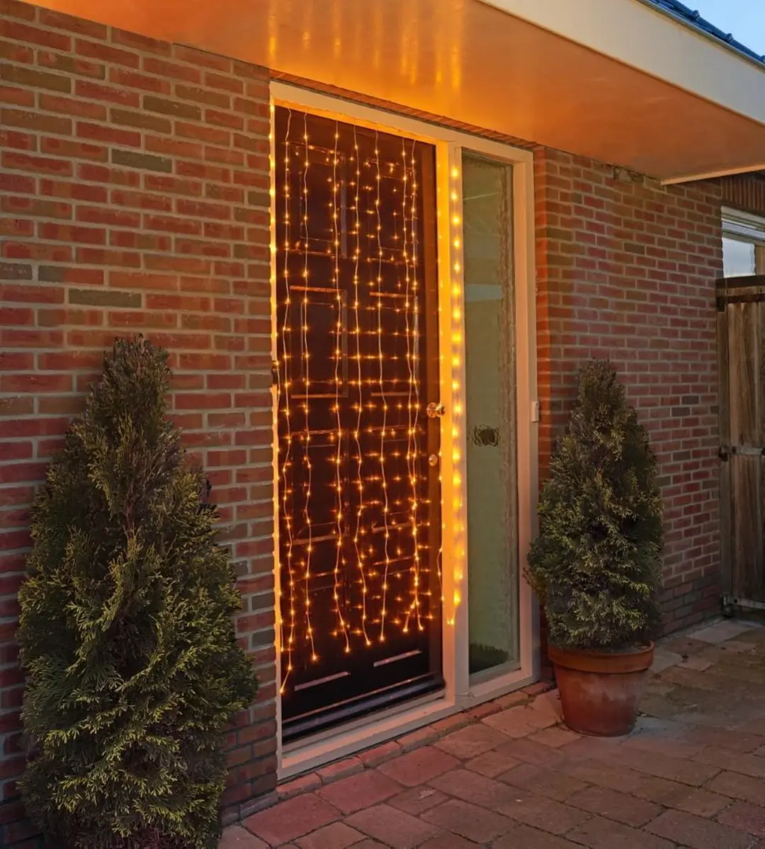 Anna's Collection Kerstverlichting Gordijn 200 LED Warm Wit 100x200cm - afbeelding 5 van 5