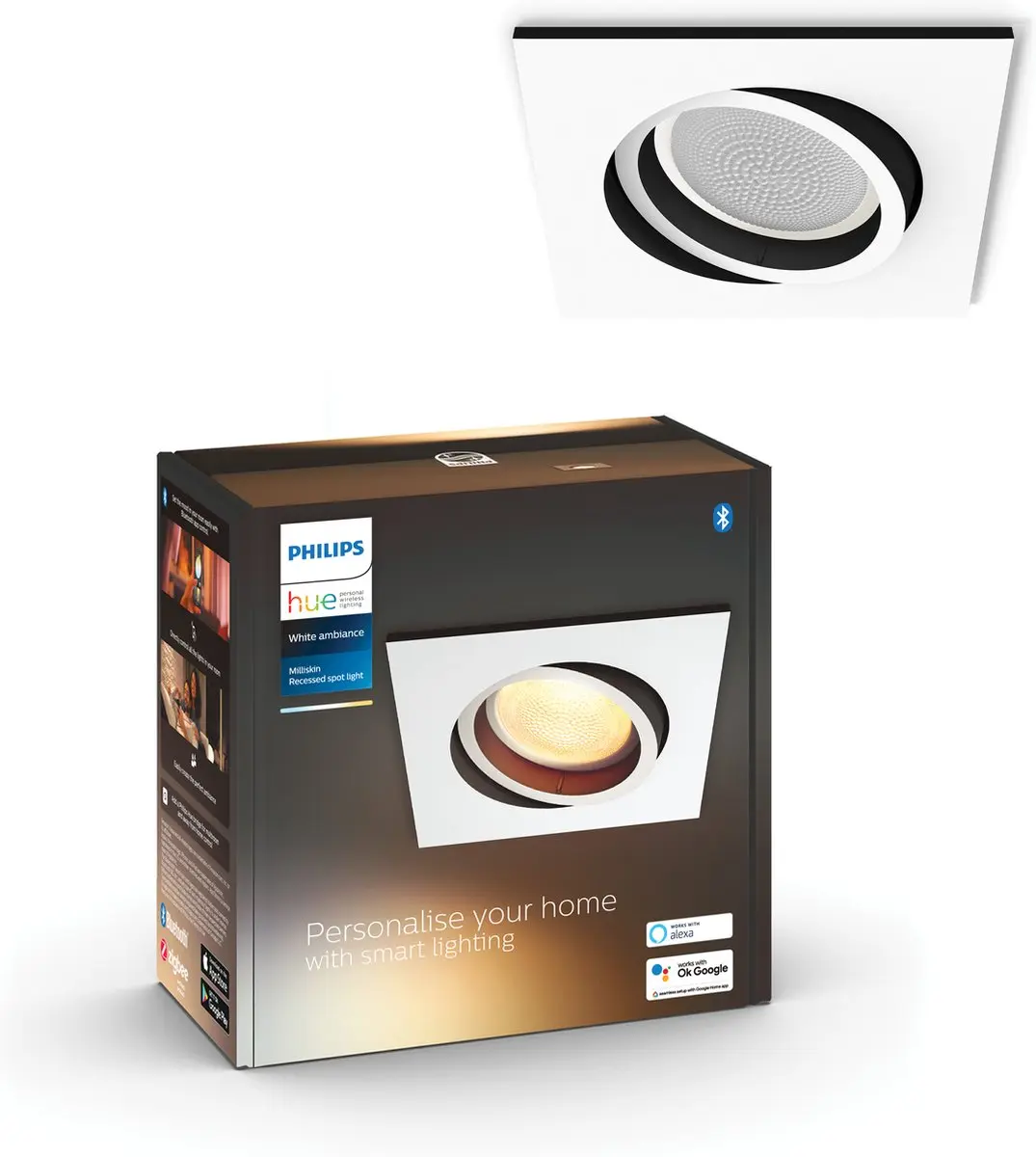 Philips Hue Milliskin Inbouwspot GU10