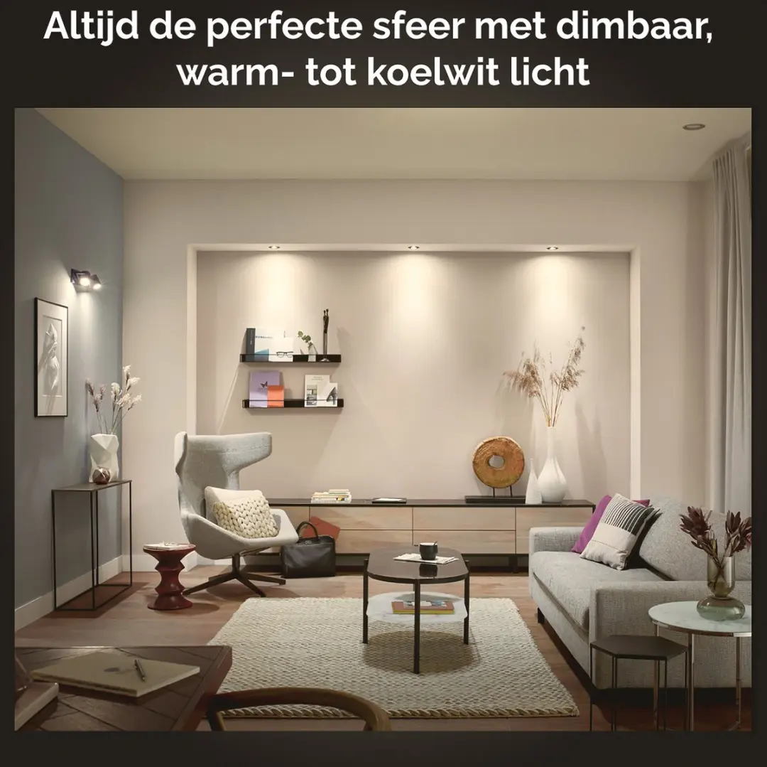 Philips Hue Milliskin Inbouwspot GU10 - Wit 5W