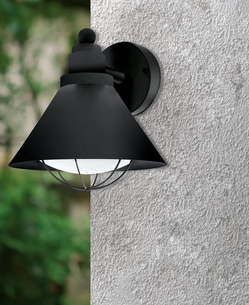 Eglo Vintage Barrosela Wandlamp - Zwart