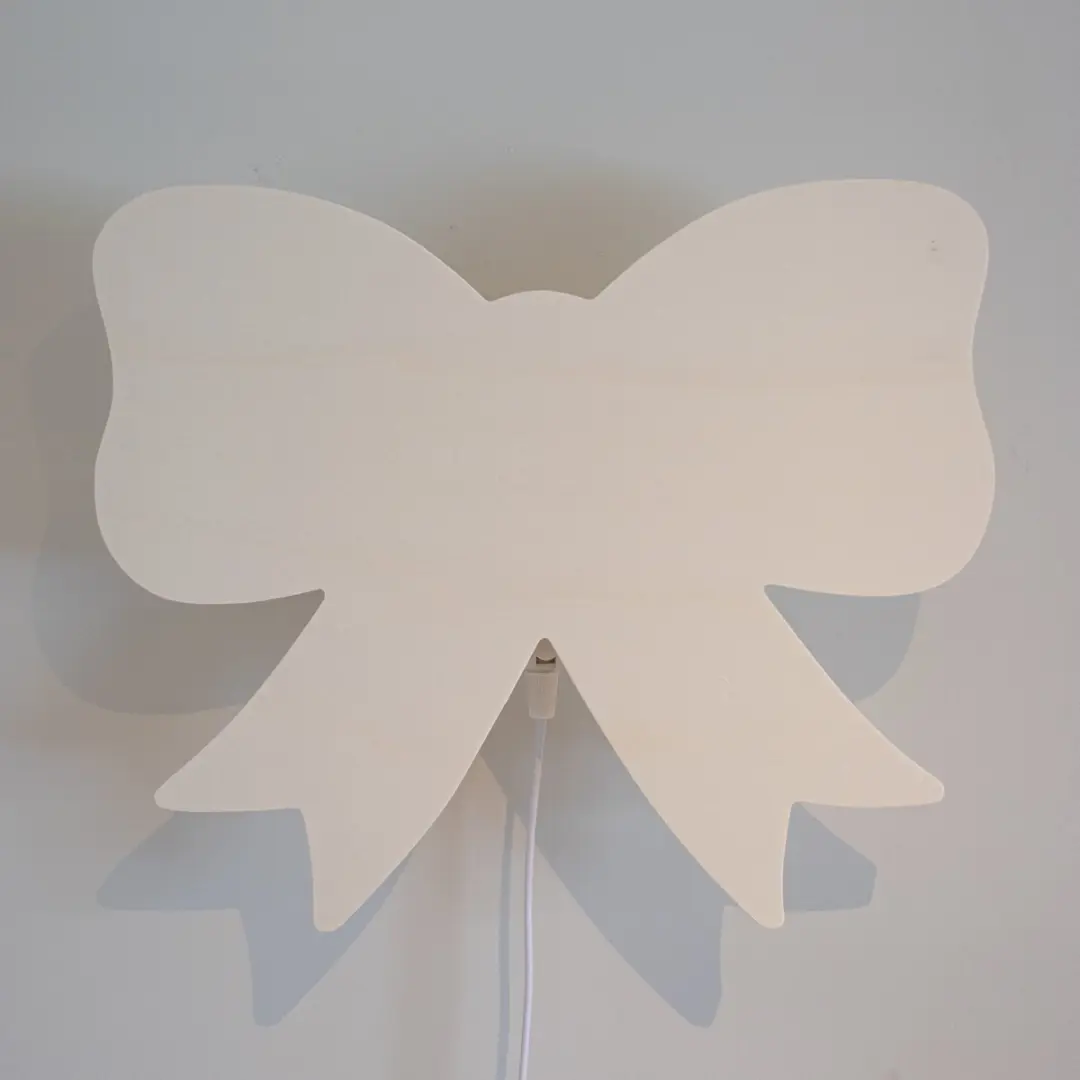 TreeToys Houten Wandlamp Strikje - 1 Lichtpunt
