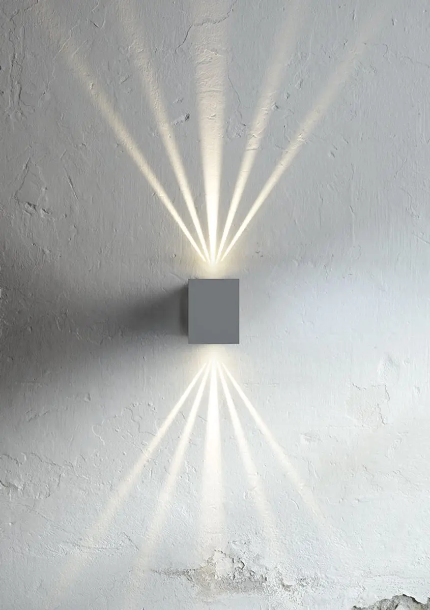 Nordlux Canto Kubi 2 Wandlamp - Grijs