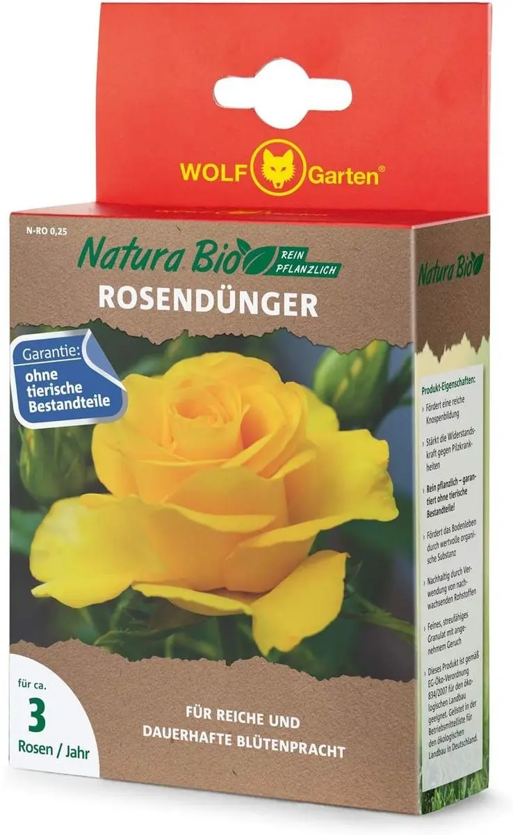 WOLF-Garten Natura Bio Rozenmeststof N-RO 0,25 - 3 Rozen