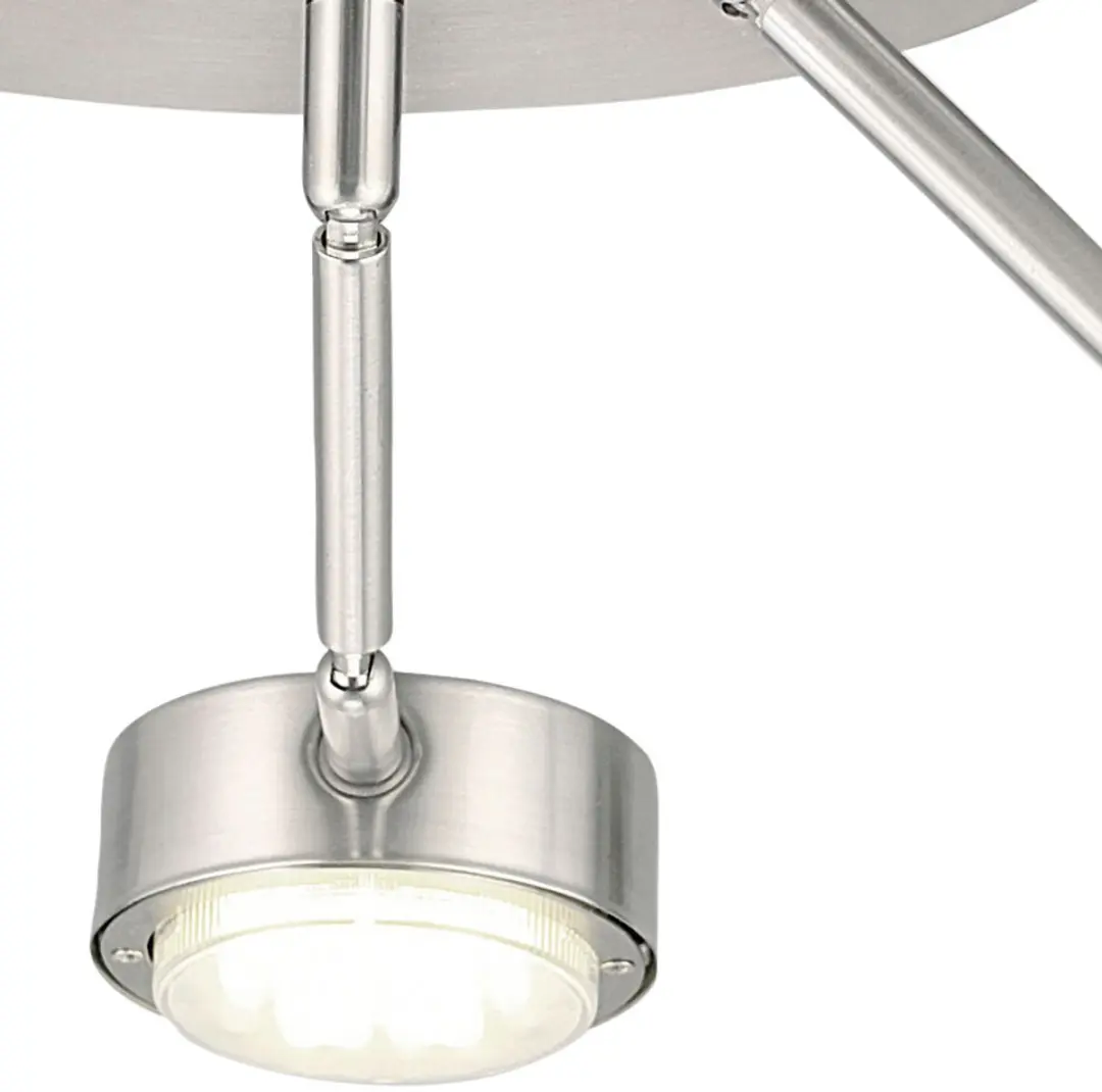 Eglo Plafondlamp Verstelbaar 3-vlammen Zilver - 18,2x58cm