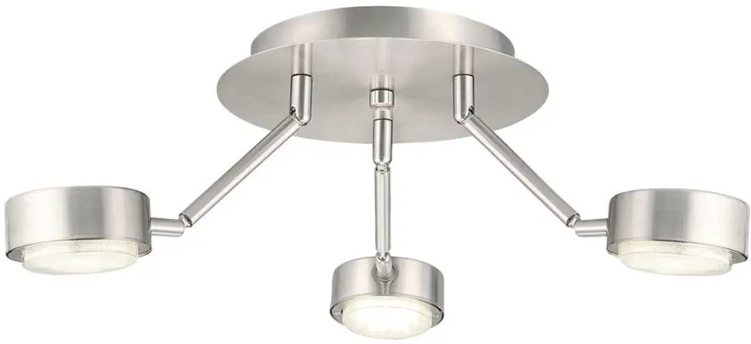 Eglo Plafondlamp Verstelbaar 3-vlammen Zilver