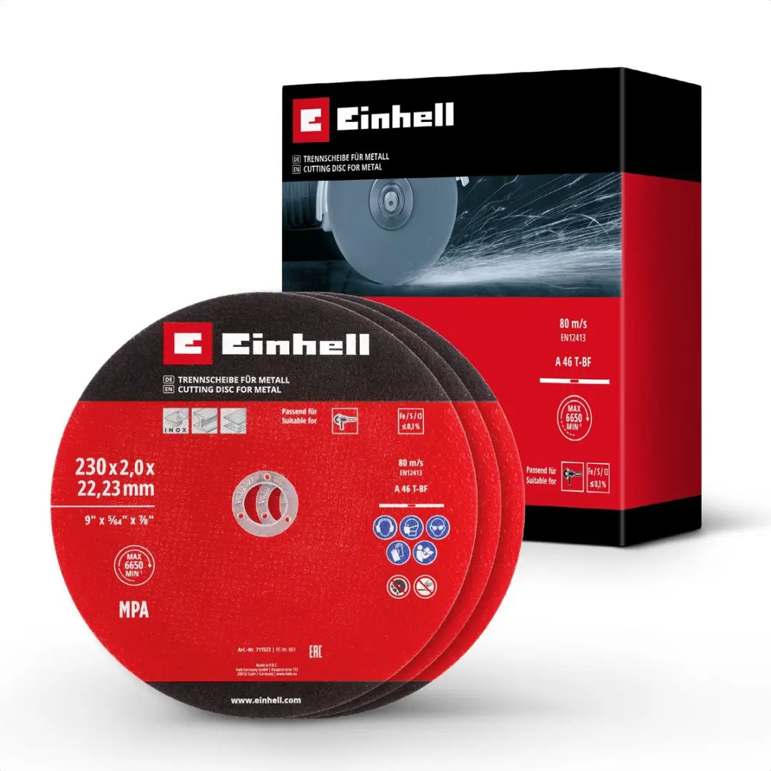 Einhell 3-delige Dunne Slijpschijfset Metaal Ø230mm