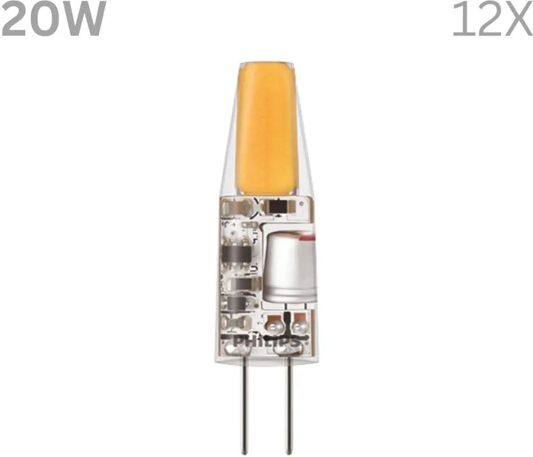 Philips LED G4 LED Capsulelamp 20W Warmwit - 12 Stuks