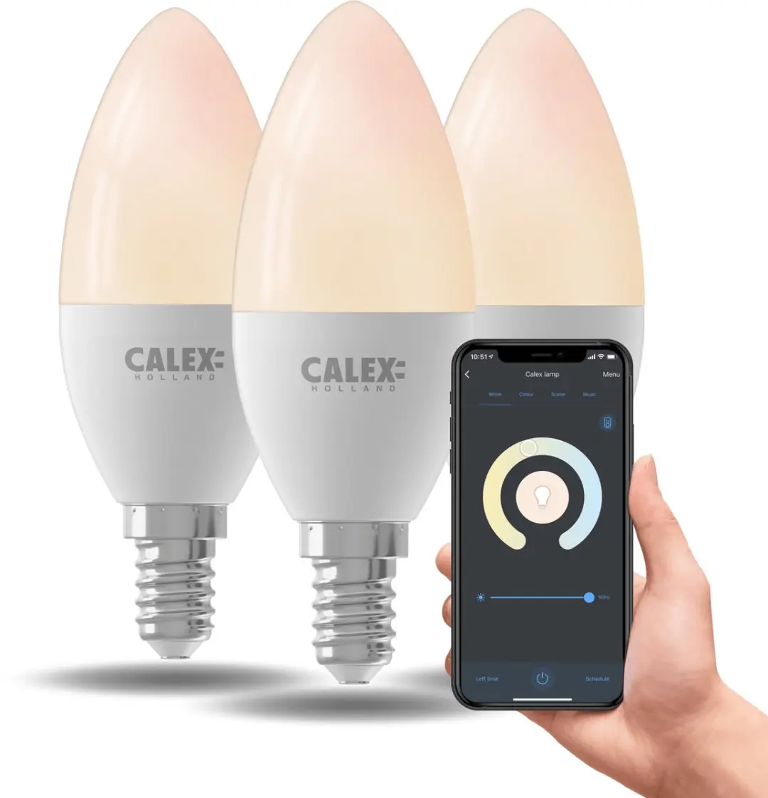 Calex Slimme LED Kaarslamp E14 5W