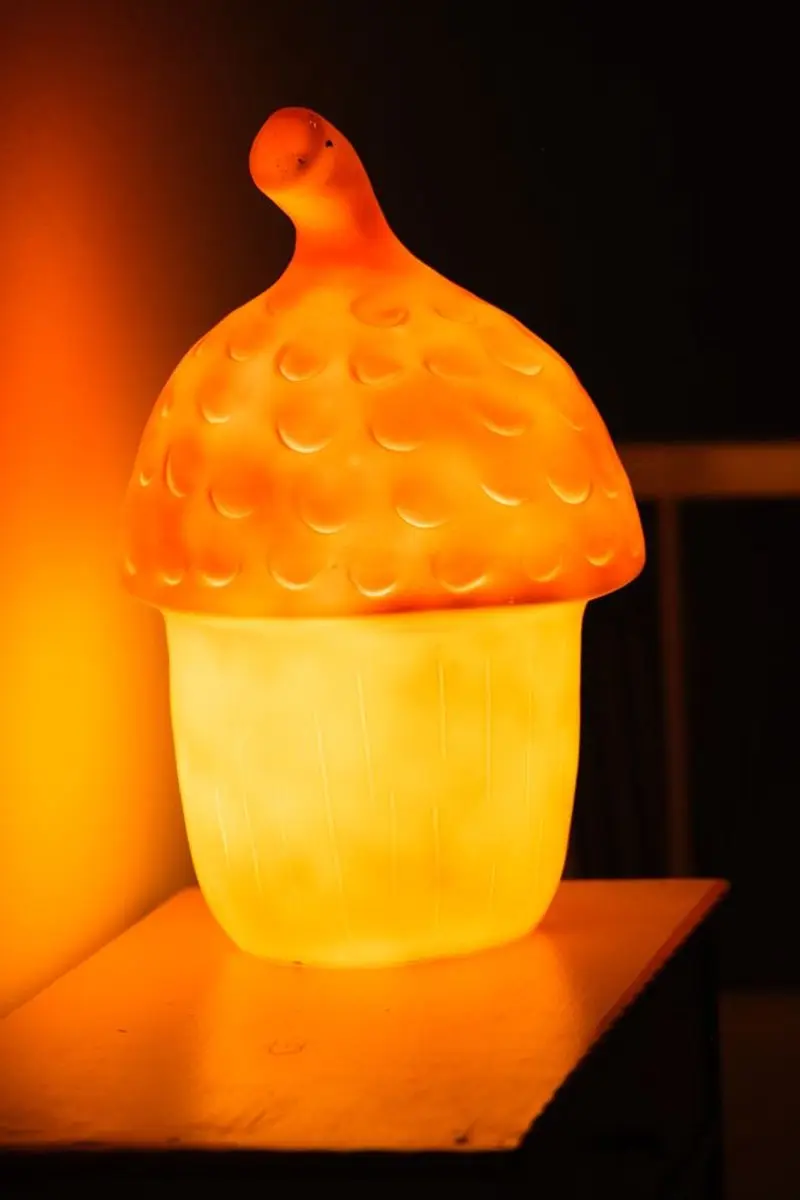Egmont Toys Eikel Nachtlamp Rood - 20x30cm Koel Wit