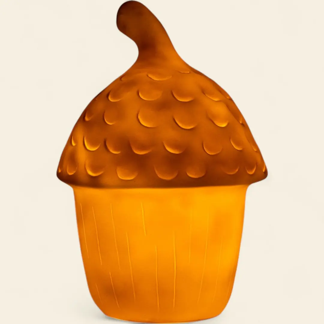 Egmont Toys Eikel Nachtlamp Rood - 20x30cm Koel Wit