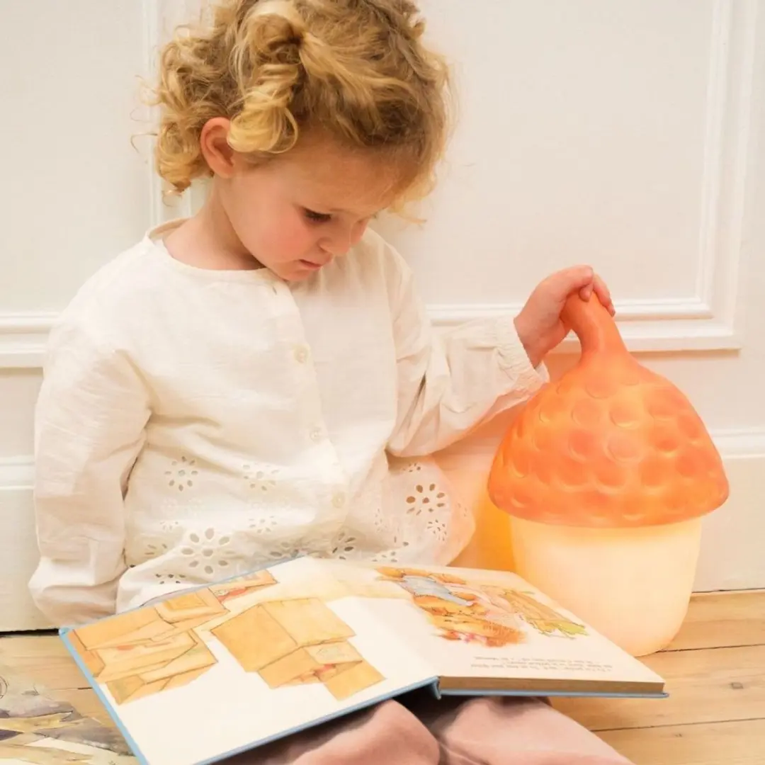Egmont Toys Eikel Nachtlamp Rood - 20x30cm Koel Wit