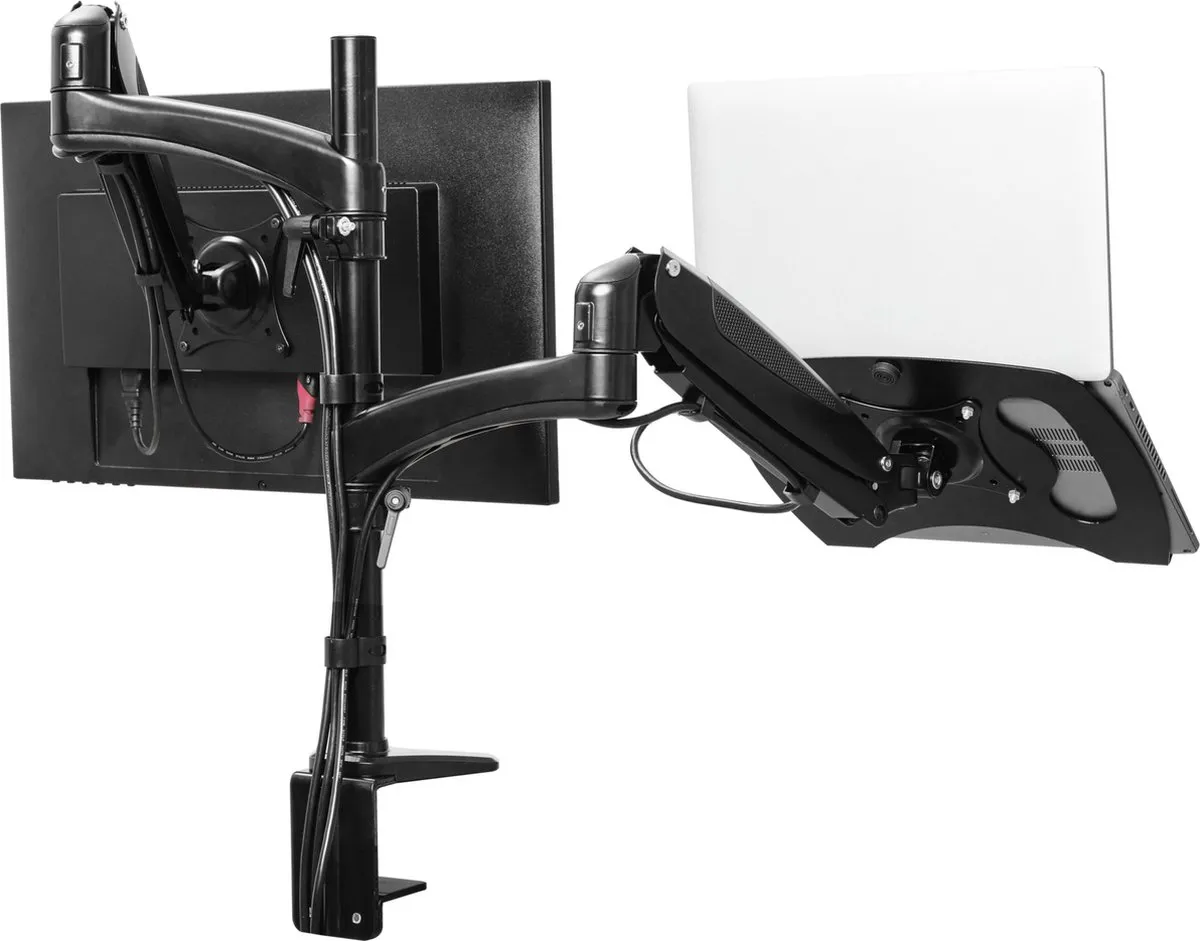 Trust Mara Dubbele Monitorarm - Zwart - afbeelding 6 van 6
