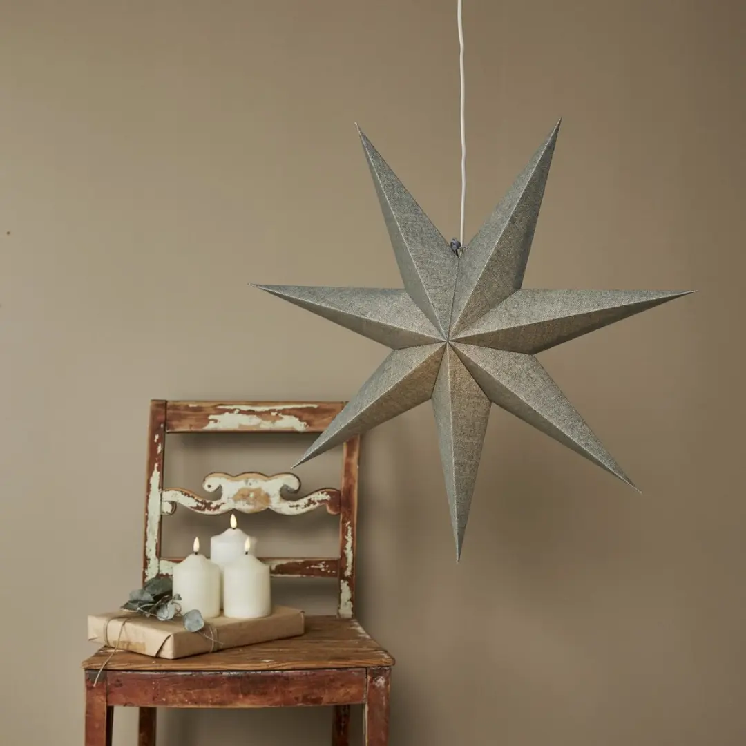 Star Trading Grote Papieren Ster Katoen 7-puntig - Ø60cm