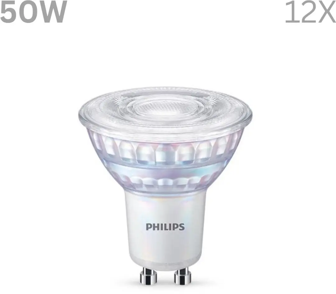 Philips LED GU10 Spotlamp 3.8W Warmwit - 12 Stuks