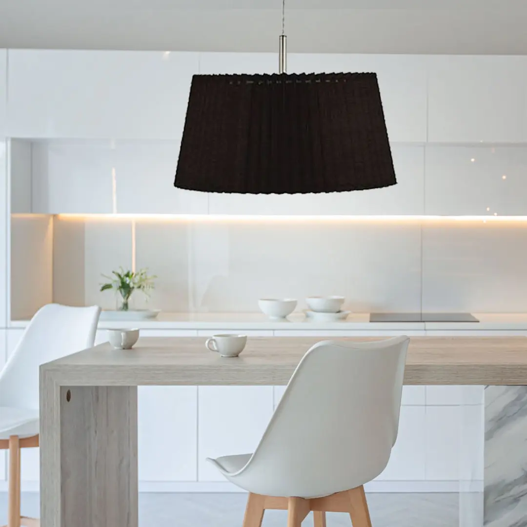 Eglo Hanglamp Zwart Aluminium Kunststof 1x E27 D40xH110cm - afbeelding 2 van 4
