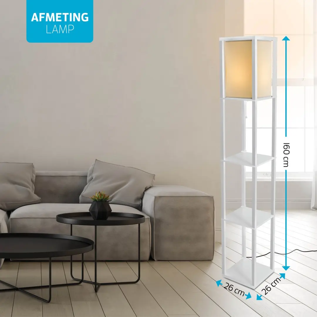 Varin Vloerlamp Sfeerlamp 10 Lichtpunten - Wit - RGBW - Tuya Smart