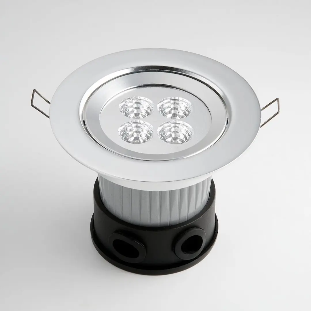 Konstsmide Led Spot 1 W - 4 Stuks - Zilver