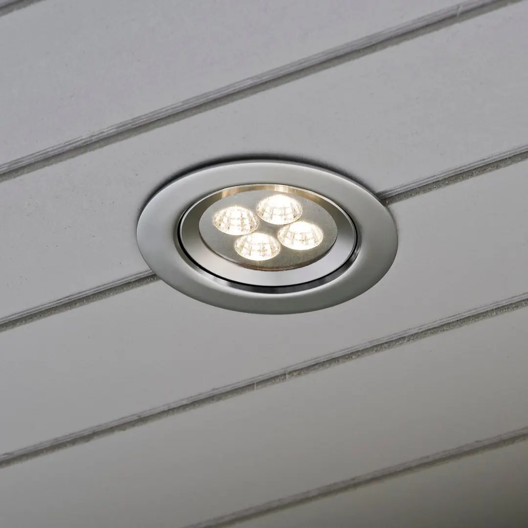 Konstsmide Led Spot 1 W - 4 Stuks - Zilver