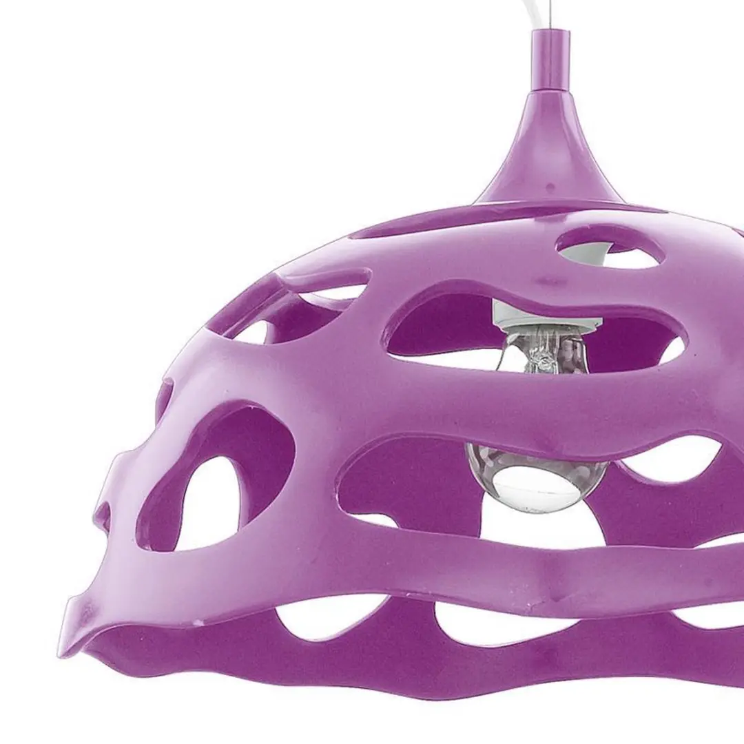 Eglo Anzino Hanglamp 1 Licht 60W - Ø380mm Paars - afbeelding 3 van 6