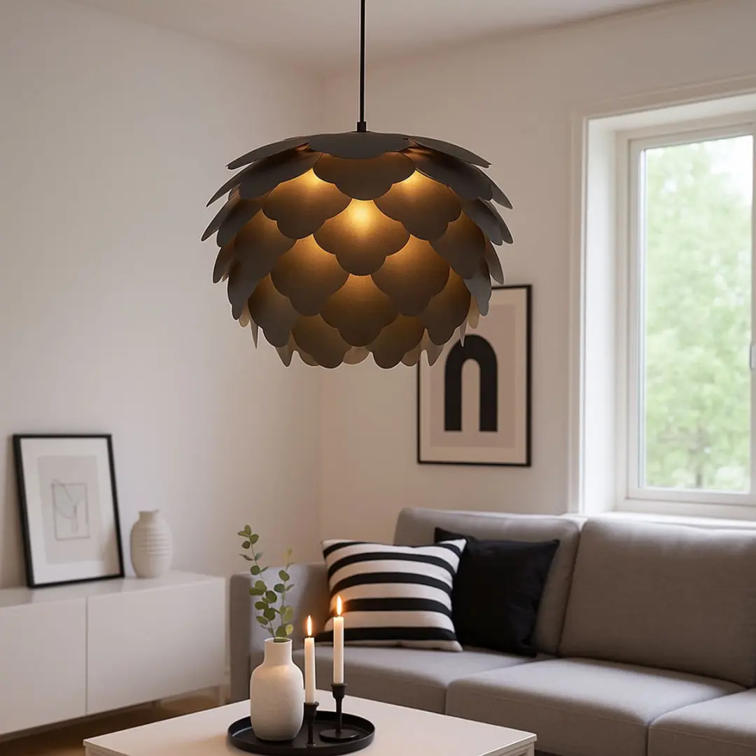 Eglo Filetta Hanglamp 1 Licht Ø420mm - Antraciet - afbeelding 2 van 6