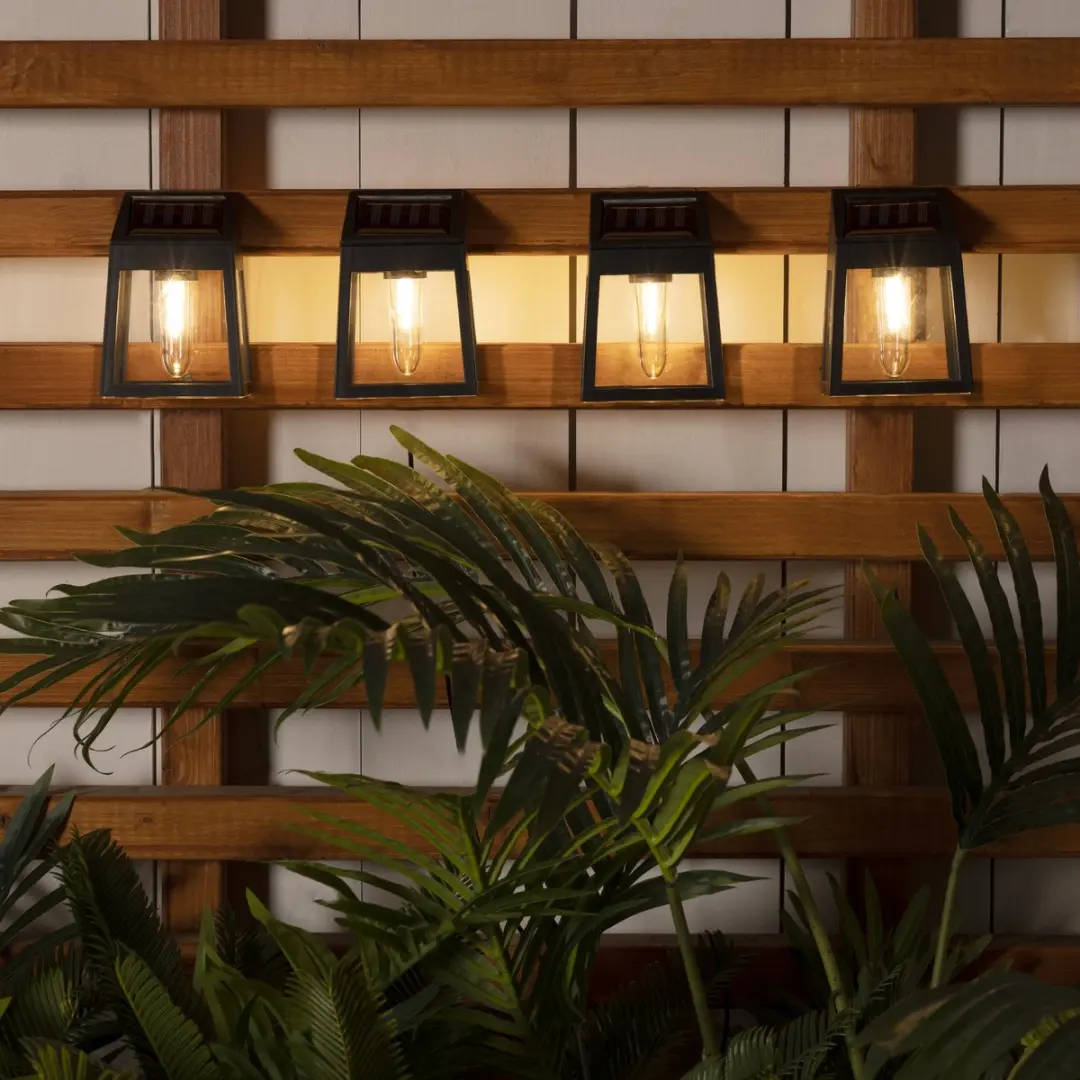 Lumineo 898174 Wandlamp Zon LED - 4 Stuks 9.5W Warm Wit