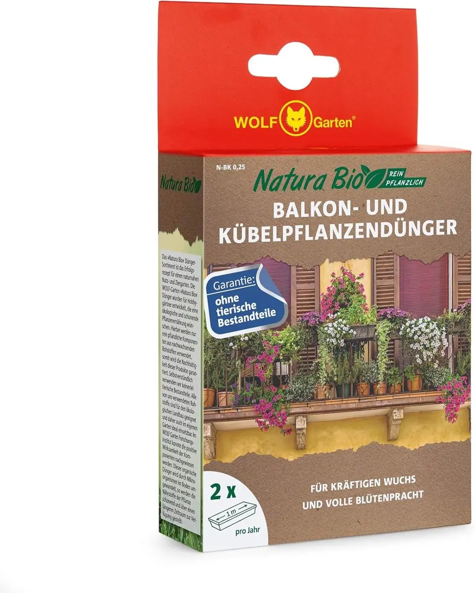 WOLF-Garten Natura Bio Balkon- en Potplantenmeststof N-BK 0,25