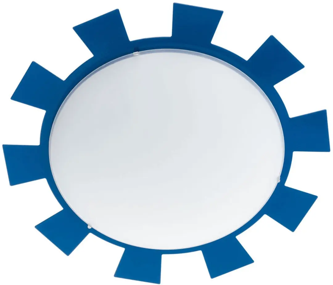 Eglo Leonie Plafonnière 1 Licht Ø35cm - Blauw/Wit - afbeelding 6 van 6
