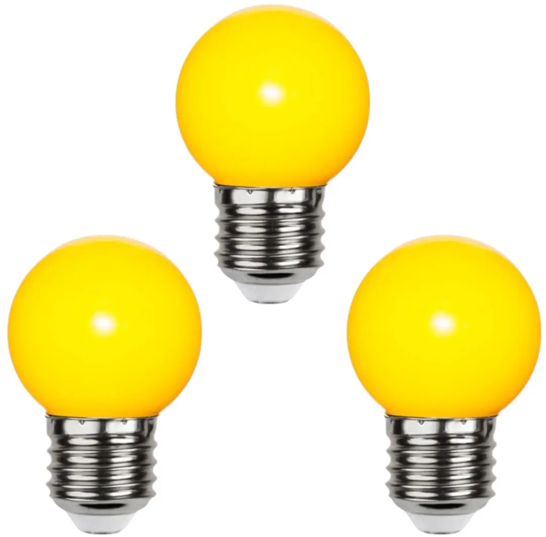 Star Trading Prikkabel Kogellamp E27 1W - 3 Stuks