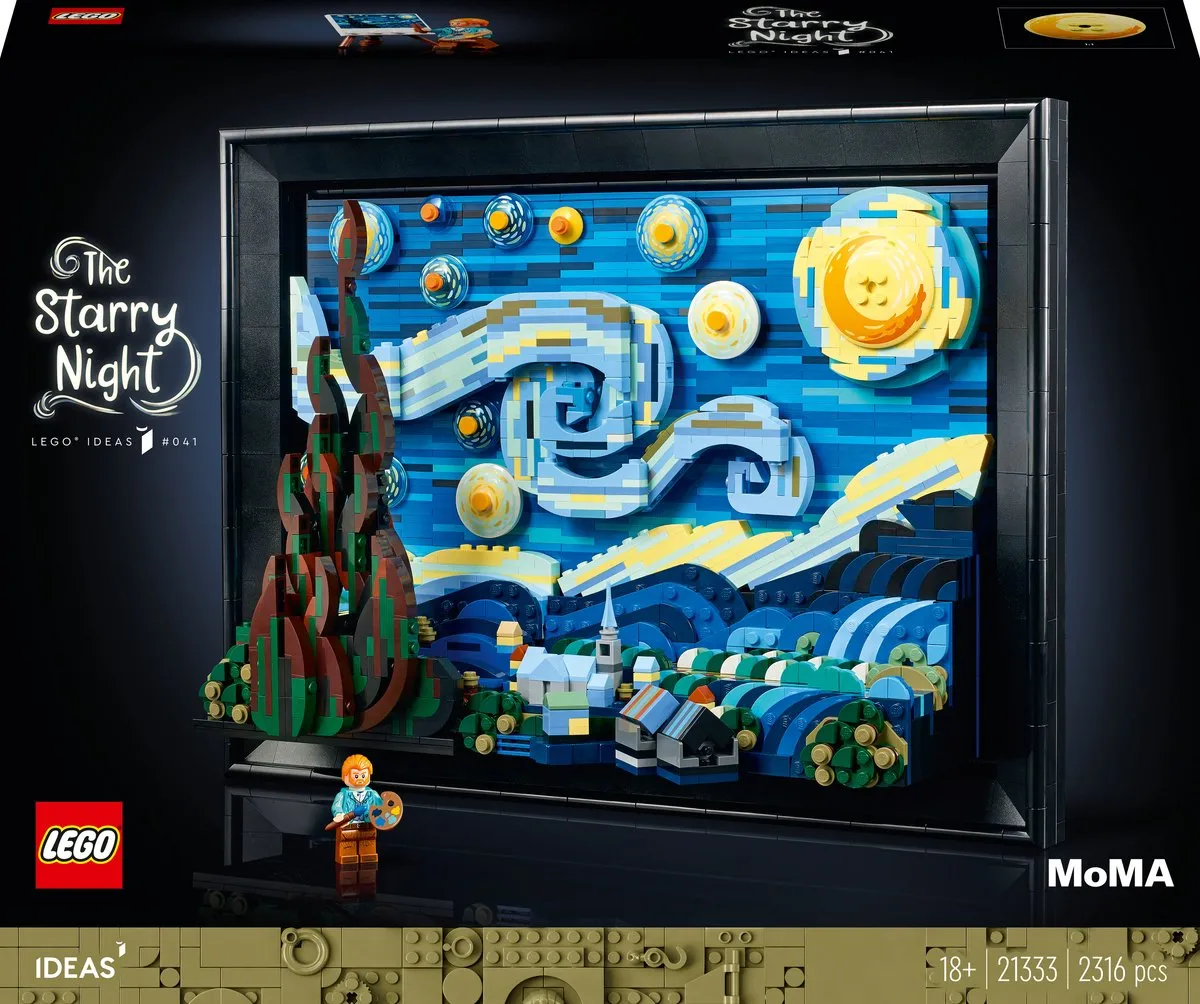 LEGO Ideas Vincent van Gogh De Sterrennacht 21333 - 2316 Stukken