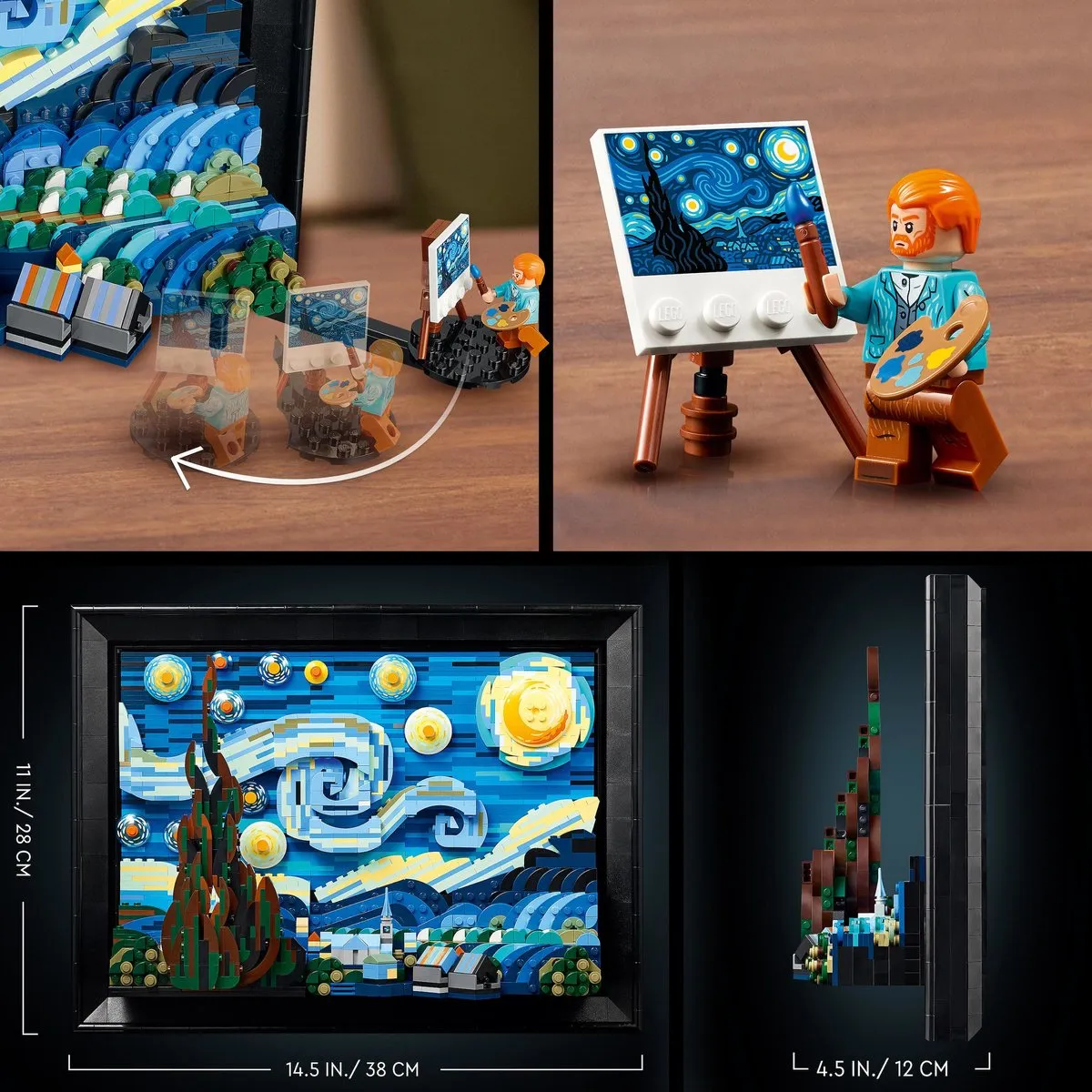 LEGO Ideas Vincent van Gogh De Sterrennacht 21333 - 2316 Stukken