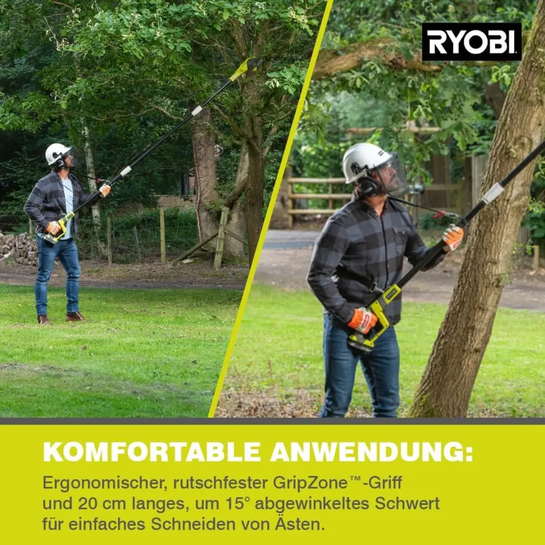 Ryobi 18V ONE+ OPP1820 Snoerloze Stoksnoeizaag 20cm - met accu & lader - afbeelding 3 van 6