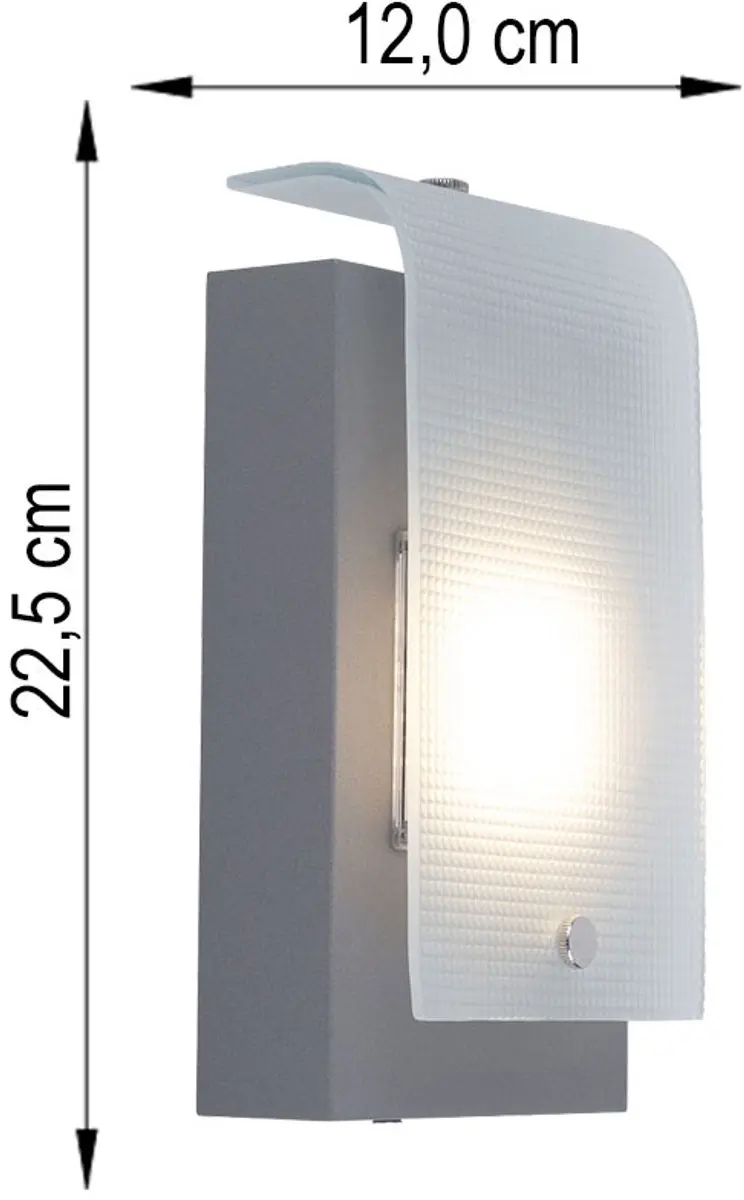 Eglo 78136 LED Buitenwandlamp 3,7W - Zilver - 3000K - afbeelding 4 van 6