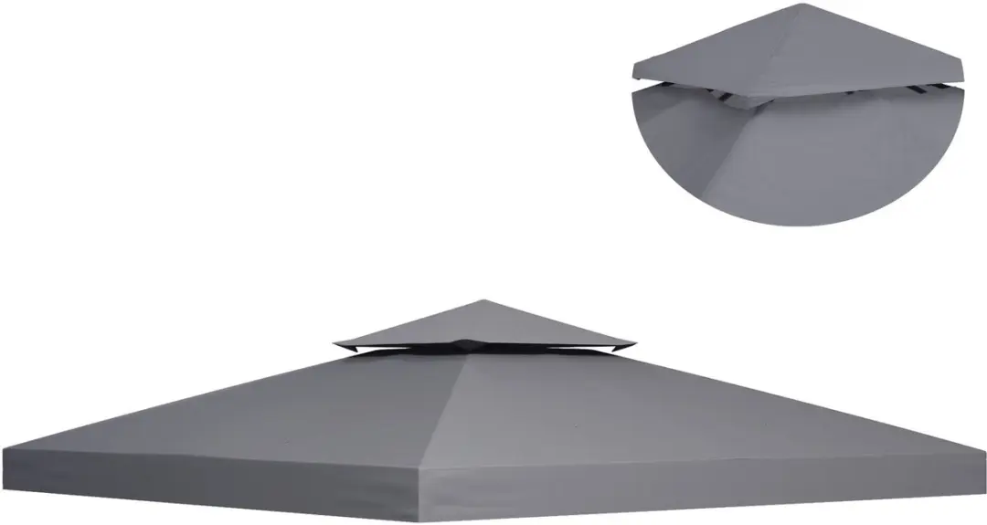 ECTEATOY Vervangend Dak Tuinpaviljoen 3x3m