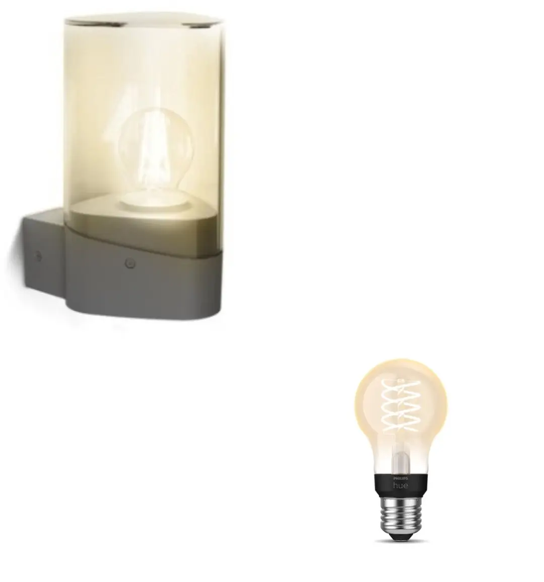 Philips Hue Nayl Wandlamp E27 Warmwit Antraciet