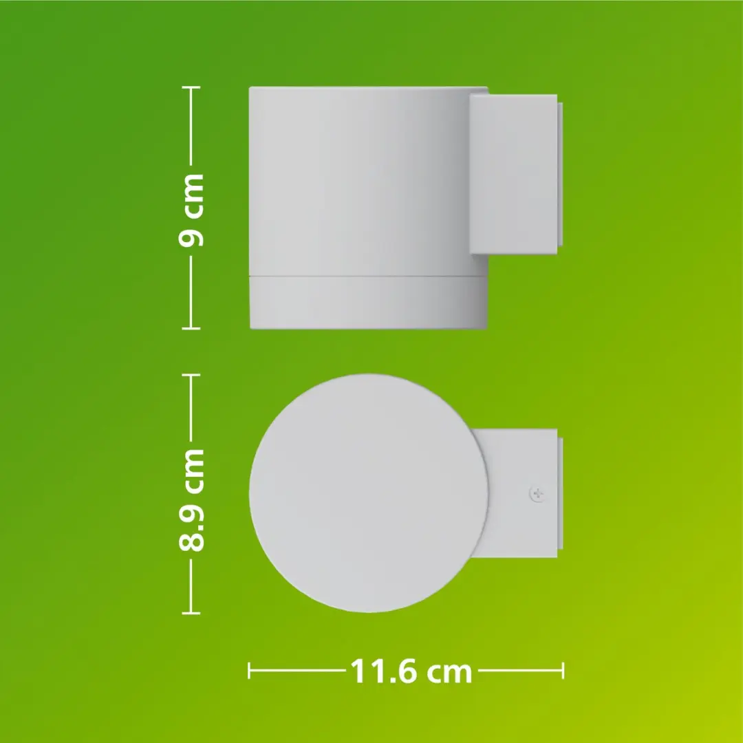 Philips Fylx Wandlamp Buiten Down GU10 Warmwit - 4.8W