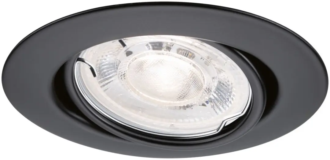 Paulmann Base GU10 LED-inbouwlamp 3x4W 1200lm 2700K - Zwart mat