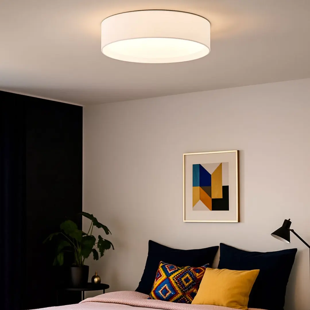 Eglo Plafondlamp Textiel Wit 38cm E27