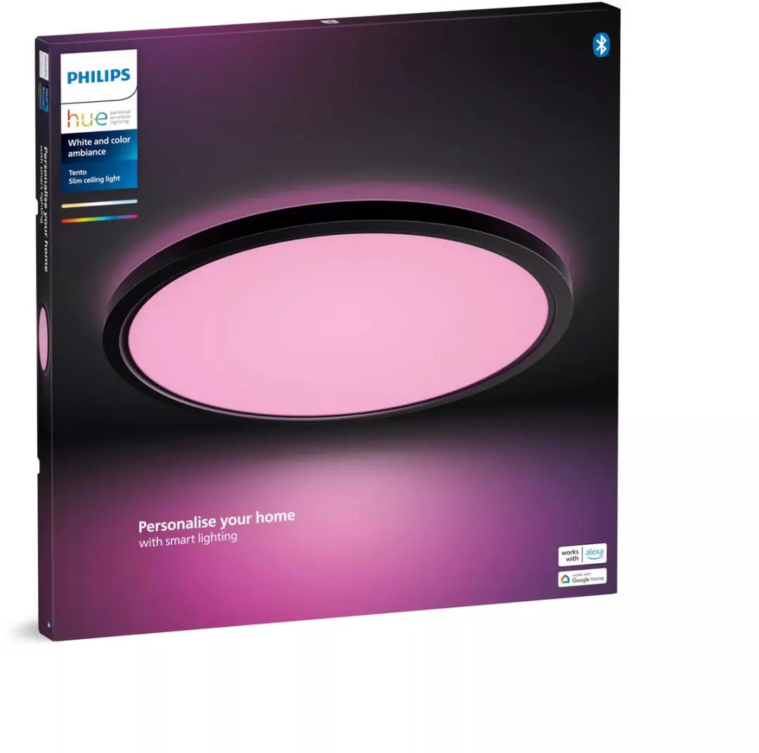 Philips Hue White and Color Ambiance WCA LED Plafondpaneel 54,2cm - Zwart - afbeelding 4 van 4