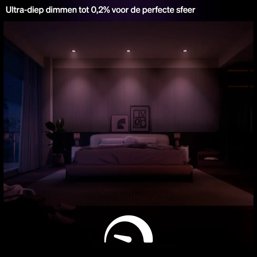 Philips Hue GU10 Inbouwspot RGBW - 3 Stuks Zwart - afbeelding 6 van 6