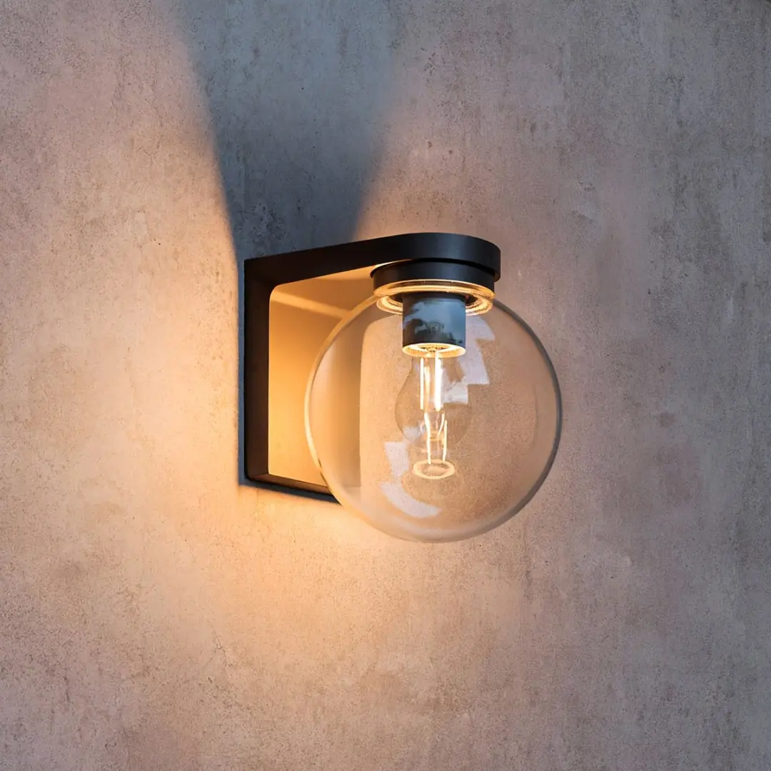 Philips Ulio Wandlamp E27 Warmwit Zwart