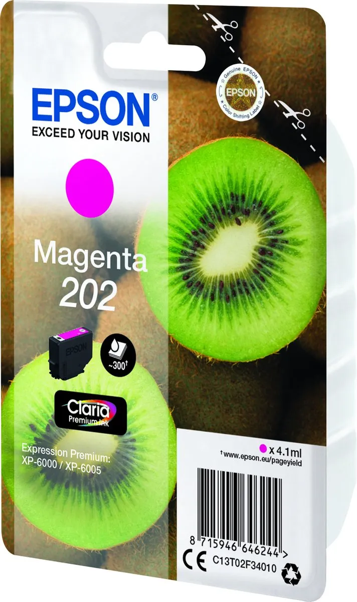Epson C13T02F34010 Inktcartridge Magenta 4.1ml