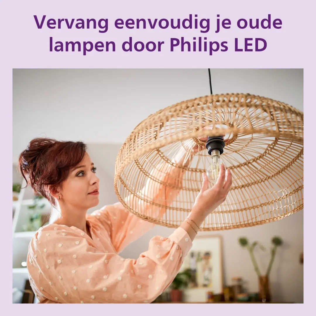 Philips LED Lamp Helder E27 7W Warmwit 2700K - 6 Stuks