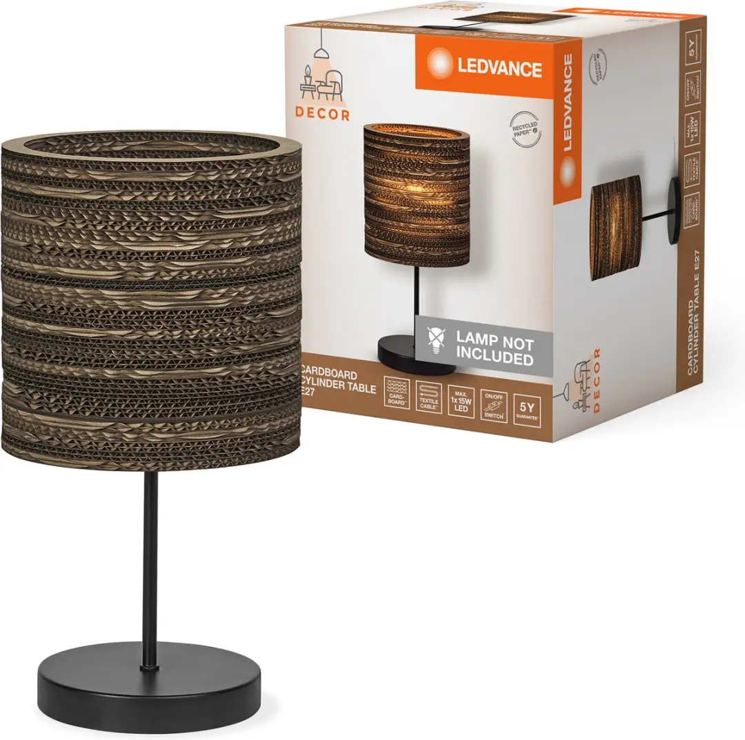 LEDVANCE Decor Karton Cilinder Tafellamp