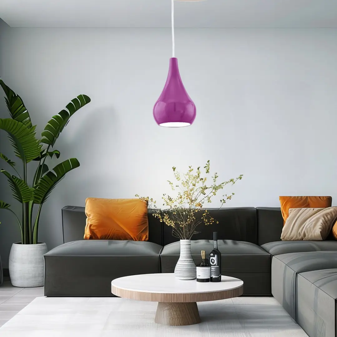 Eglo Nibbia Hanglamp 1 Licht - Paars - afbeelding 2 van 6