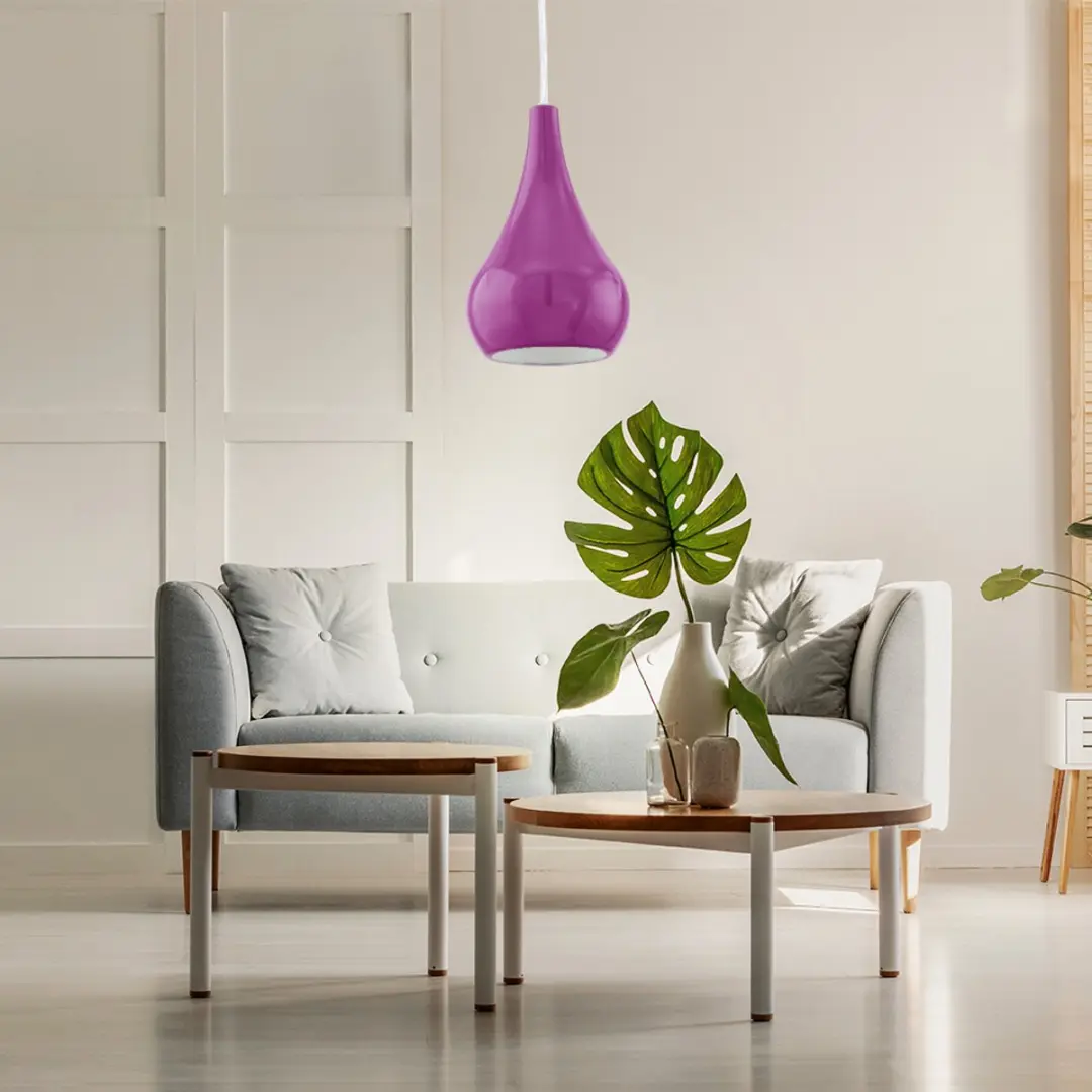 Eglo Nibbia Hanglamp 1 Licht - Paars - afbeelding 5 van 6