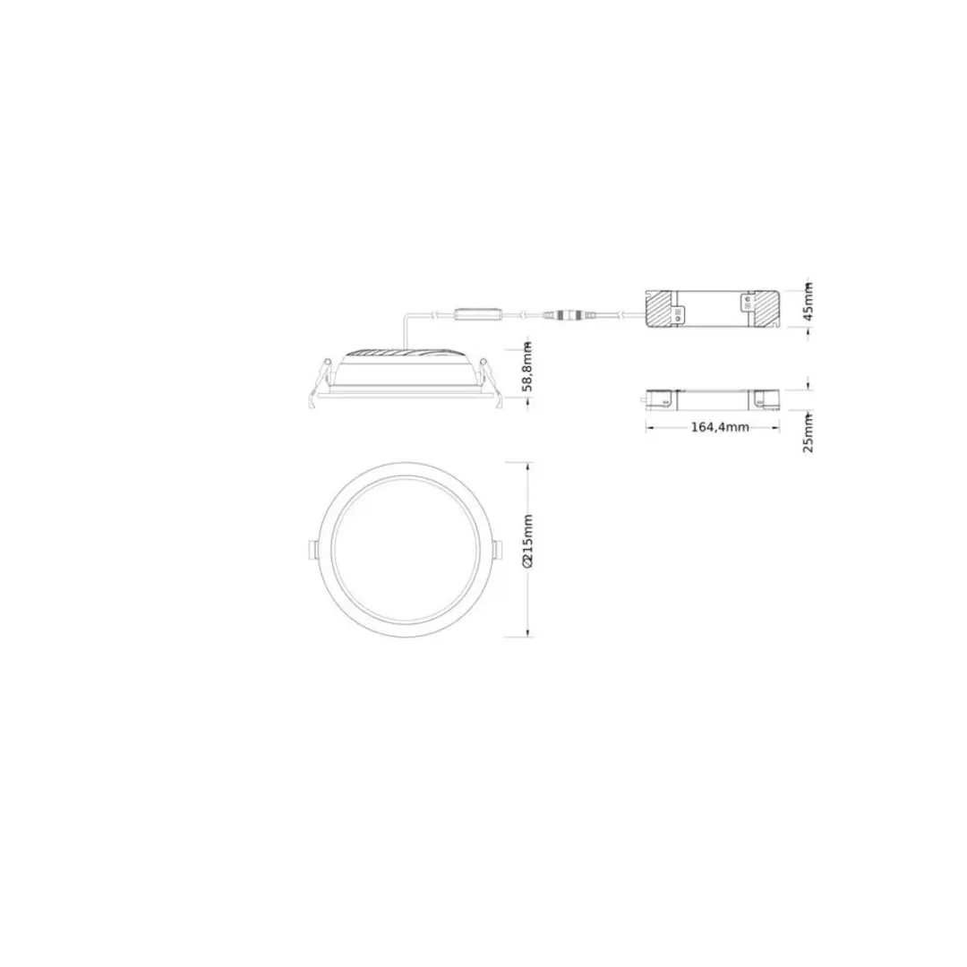 LEDVANCE LED Downlight Comfort Opaal Wit 30W - 3600lm - IP44
